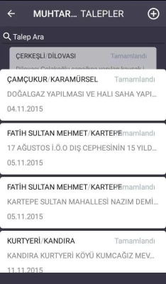Muhtar Aktif Mobil Uygulama