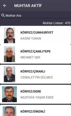Muhtar Aktif Mobil Uygulama